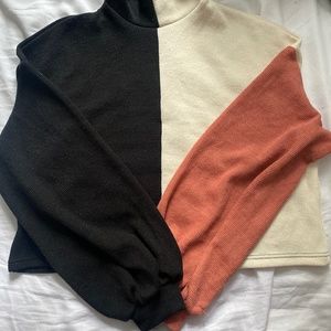 Color block sweater